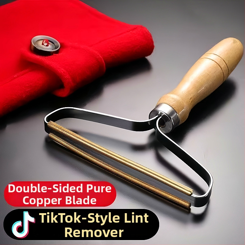 Állati szőr eltávolító eszköz — fa és réz, négyzet alakú fésű, nagy testű kutyák számára