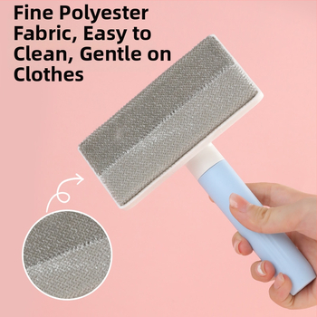 Χτένα αφαίρεσης τρίχας γάτας, διπλής όψεως, δύο κατευθύνσεις αφαίρεσης, αυτοκαθαριζόμενη, αποσπώμενο χερούλι, PP + πολυεστέρας