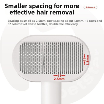 Šunų adatinė šukos plaukų laisvėjimui ir mazgų išardymui — tinkama Teddy, Bichon Frise ir katėms