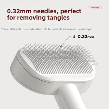 Šunų adatinė šukos plaukų laisvėjimui ir mazgų išardymui — tinkama Teddy, Bichon Frise ir katėms