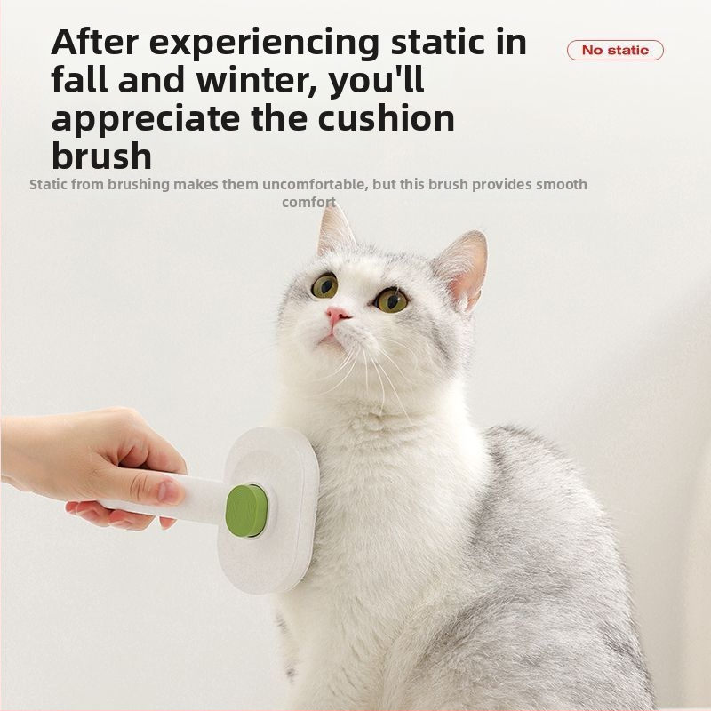 Šunų adatinė šukos plaukų laisvėjimui ir mazgų išardymui — tinkama Teddy, Bichon Frise ir katėms