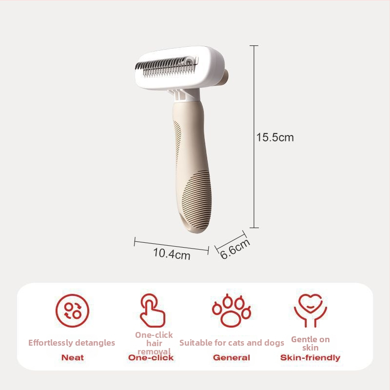 Šunų adatinė šukos plaukų laisvėjimui ir mazgų išardymui — tinkama Teddy, Bichon Frise ir katėms