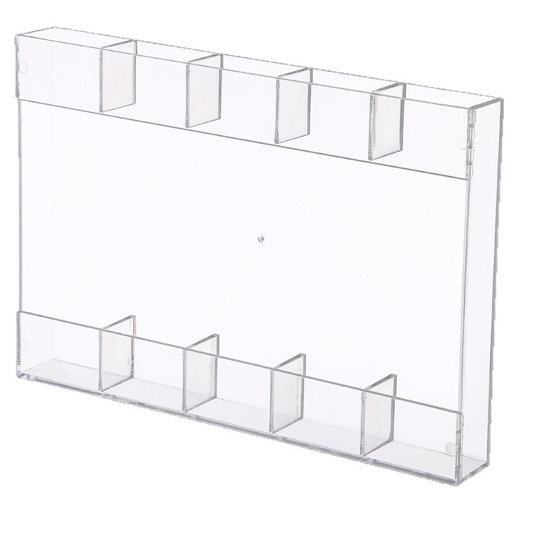 Sienas uzstādāms uzglabāšanas organizators kaķu rotaļlietām un piederumiem — bez urbšanas; PET materiāls; taisnstūra forma; mūsdienīgs minimālisma stils; uzglabāšana un organizēšana.