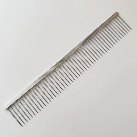 Kaķu un suņu mezglu ķemme – noņem vaļīgās spalvas un izlīdzina kažoku, tērauda konstrukcija, zīmols Perfectionism, universāla lietošana