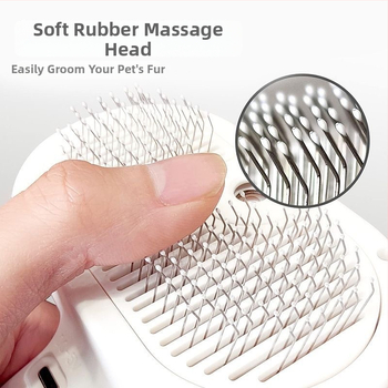 Kaķiem un suņiem paredzēta ķemme ar smalkiem zobiem – ABS korpuss, tērauda adatas, zīmols MY