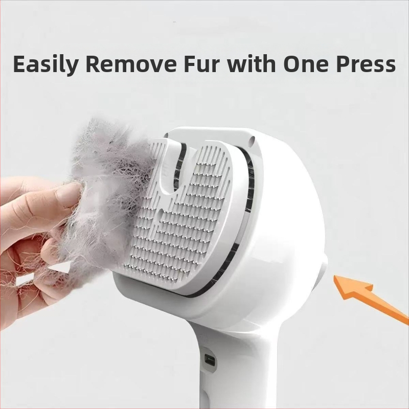 Kaķiem un suņiem paredzēta ķemme ar smalkiem zobiem – ABS korpuss, tērauda adatas, zīmols MY