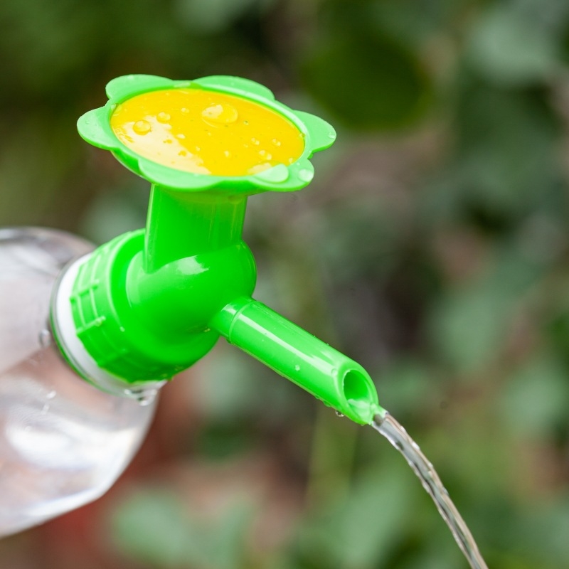 Пластмасова лейка за поливане със двойна глава душ за домашно градинарство