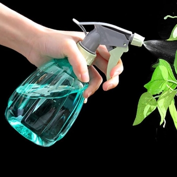 Пластмасов чайник за поливане с регулируема пръскална дюза, 500 мл, фин спрей за домашна градина