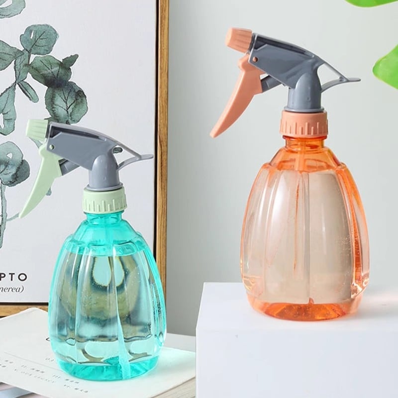 Пластмасов чайник за поливане с регулируема пръскална дюза, 500 мл, фин спрей за домашна градина