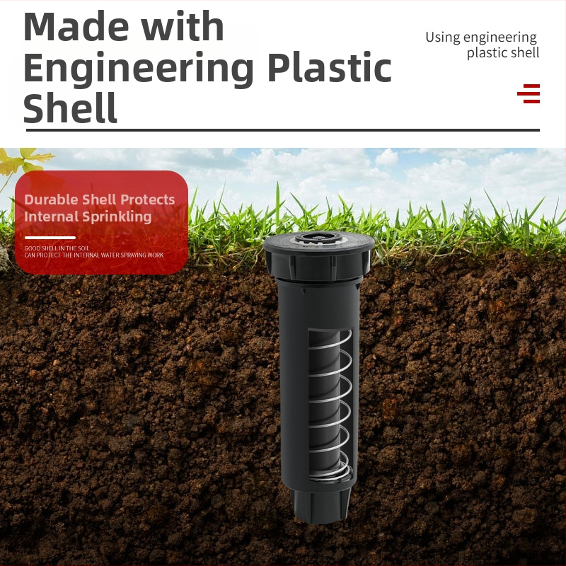 Po žeme plastikinis purškimo antgalis su vidiniu srieginiu ryšiu, 360° reguliavimas, prekės kodas 1800