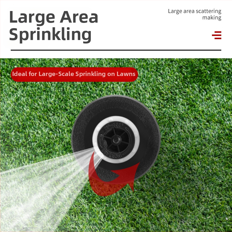 Po žeme plastikinis purškimo antgalis su vidiniu srieginiu ryšiu, 360° reguliavimas, prekės kodas 1800