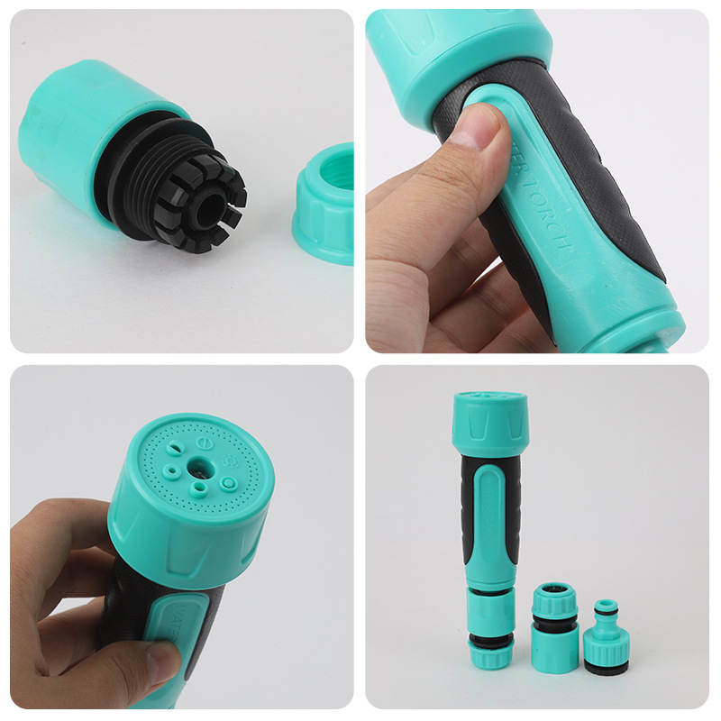 Duză de stropire, set din patru piese pentru uz casnic, din plastic, conectare rapidă, conector standard