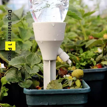 Dispozitiv de irigații prin picurare pentru uz casnic, cu debit reglabil și dozator de îngrășăminte (PVC, conexiune filetata)