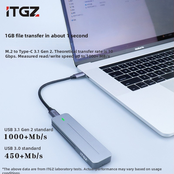 M.2 NVMe väliskorpus – JMS583, USB 3.2 Gen2 10Gbps, alumiiniumsegu, toetab kuni 4TB