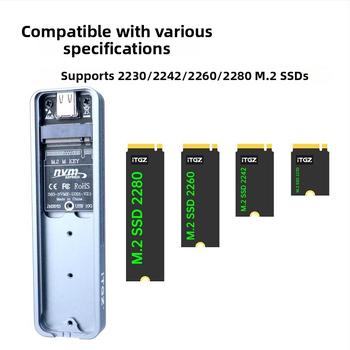 M.2 NVMe väliskorpus – JMS583, USB 3.2 Gen2 10Gbps, alumiiniumsegu, toetab kuni 4TB