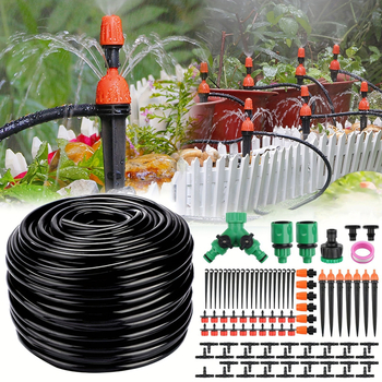 Set de irigații prin picurare pentru grădină, 40 m lungime, udare automată micro, conectare rapidă, duză de pulverizare
