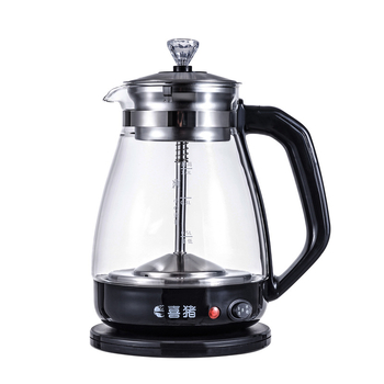 Automatinė arbatinukė su borosilikatinio stiklo korpusu, vidinis nerūdijančio plieno dalis, 220V, 500–1000W, talpa iki 1 L