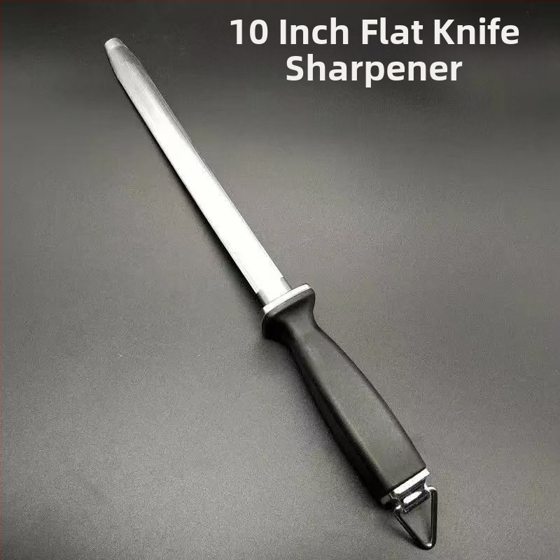 JM peilių šlifavimo lazdelė — profesionalus įrankis virtuvės ir mėsos peiliams, smulkaus grūdo deimantinis abrazyvas, aukštos anglies plienas