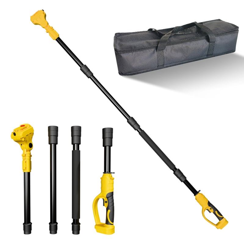 Tijă de extindere Li-ion pentru unelte, teleskopică, pentru tăierea crengilor înalte — ferăstrău și foarfecă, cu cuplă multiarticulată, model A11