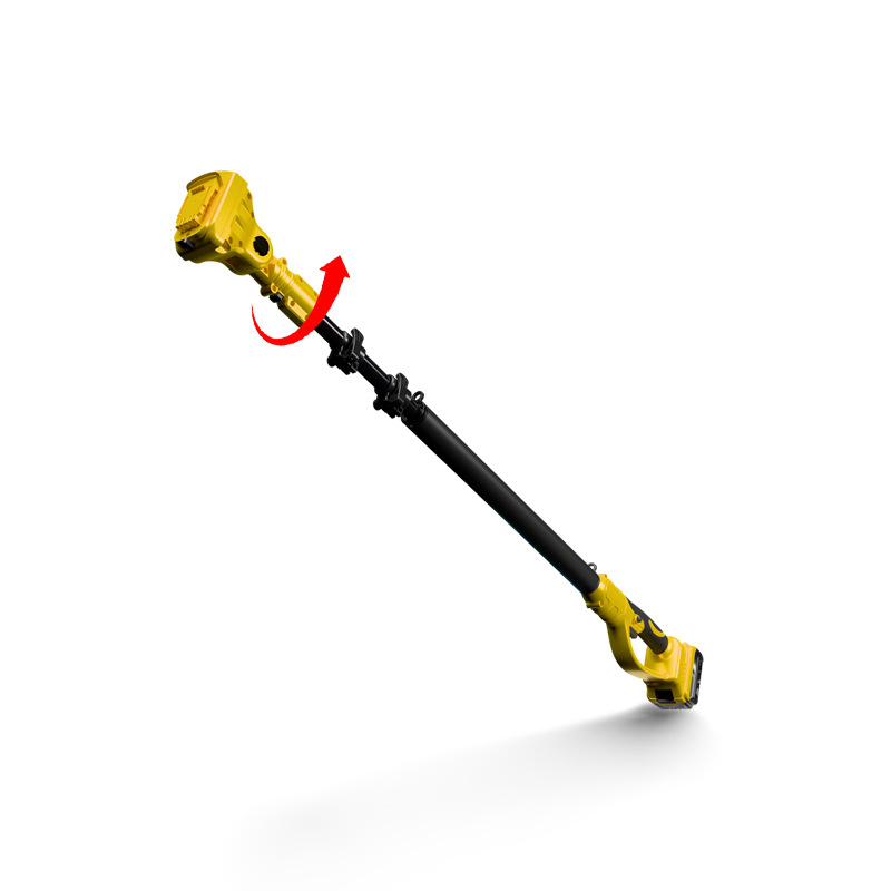 Tijă de extindere Li-ion pentru unelte, teleskopică, pentru tăierea crengilor înalte — ferăstrău și foarfecă, cu cuplă multiarticulată, model A11