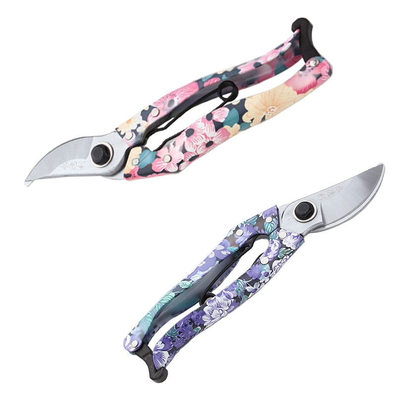 Vrtne škare za podrezivanje grana – 65Mn čelik, kromirana površina, TPR držak, dizajn velike glave