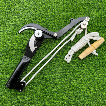 Senba foarfecă de tăiere pentru crengi înalte, cu deschidere mare și role din fier, pentru castane și pomi fructiferi – lungime totală 330 mm, lungime lamă 70 mm, greutate 0,63 kg