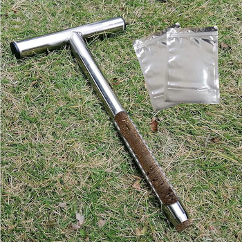 Ανοξείδωτη Τ-τύπου σόνα εδάφους δειγματοληψίας για γκαζόν και κήπο - φορητή