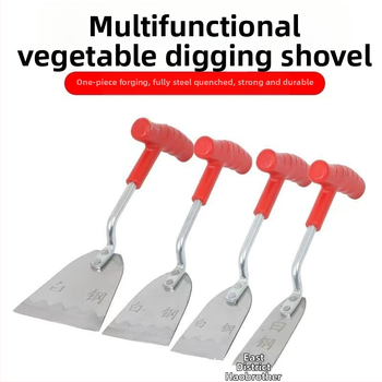 Градинарска лопата от неръждаема стомана за копаене на диви зеленчуци и чесън, засаждане на цветя и плевене — персонализиране по заявка; за битова употреба