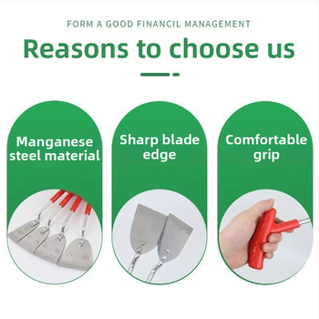 Градинарска лопата от неръждаема стомана за копаене на диви зеленчуци и чесън, засаждане на цветя и плевене — персонализиране по заявка; за битова употреба