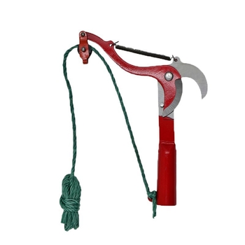 Foarfă de tăiat arbori și arbuști cu braț telescopic și cap unghiular, din oțel cu carbon, pentru amenajări peisagistice, cu design cu rol pentru economisire efort