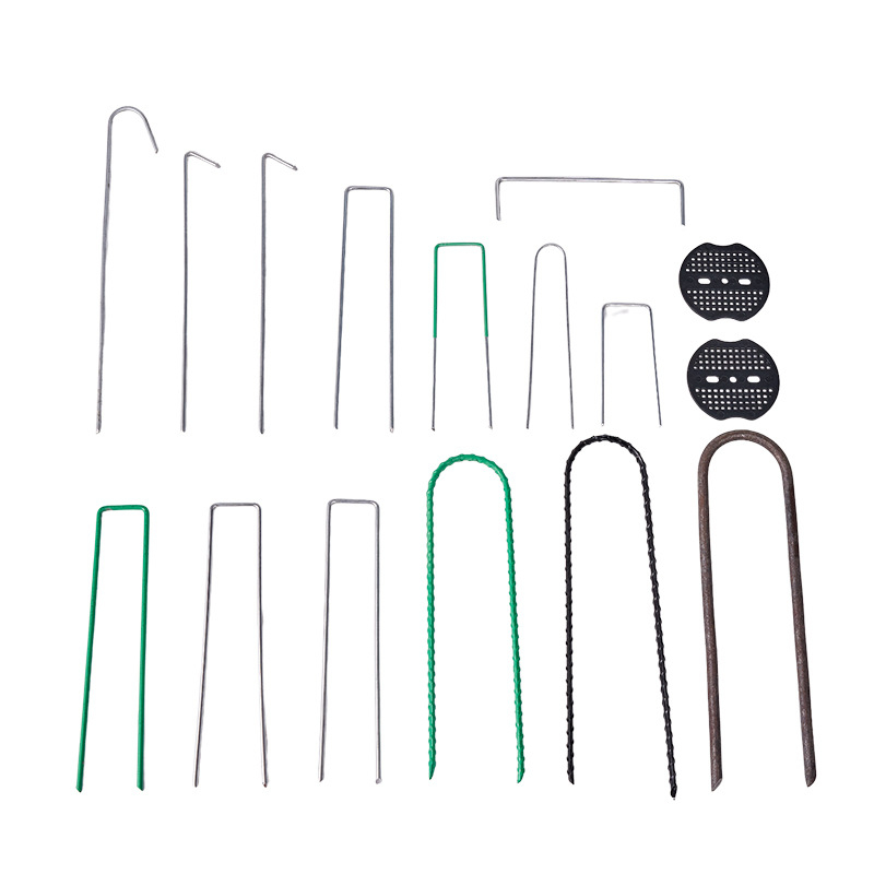 Cuie de sol în formă de U pentru grădină – oțel inoxidabil, Ningning Plastics, potrivite pentru grădină și amenajări peisagistice