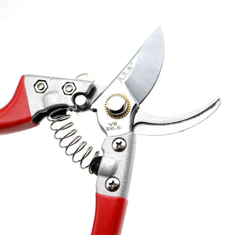 V8 Foarfece de grădină cu oțel SK-5 de înaltă rezistență, lamă de 55 mm, diametru de tăiere 22 mm