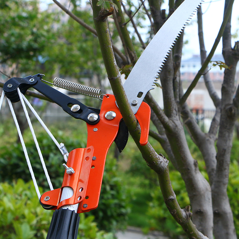 Senba 2-în-1 foarfecă pentru crengi înalte, cu design cu trei role, lamă de 65 mm, greutate 810 g