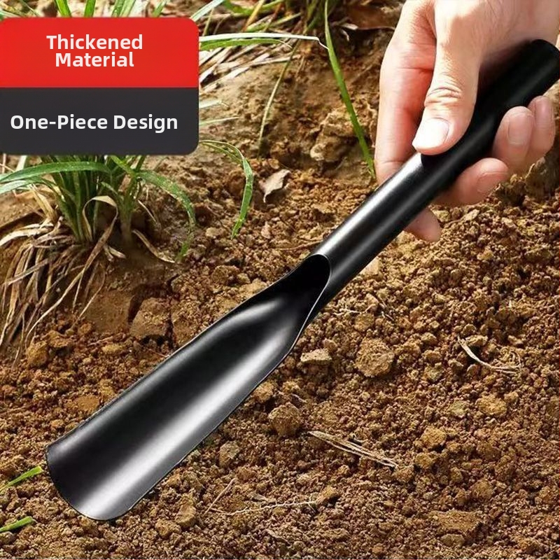 Κηπουρικό φτυάρι σε σχήμα φύλλου με λάμα από μαγάνιο ατσάλι και ενισχυμένη κατασκευή από σίδερο, κατάλληλο για φύτευση λαχανικών