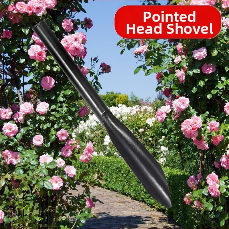 Κηπουρικό φτυάρι σε σχήμα φύλλου με λάμα από μαγάνιο ατσάλι και ενισχυμένη κατασκευή από σίδερο, κατάλληλο για φύτευση λαχανικών