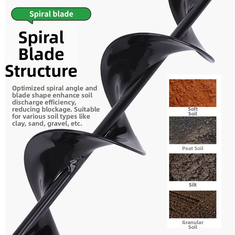 Set de burghie spiralate pentru forarea solului — Digging, destinat cultivatorilor agricoli