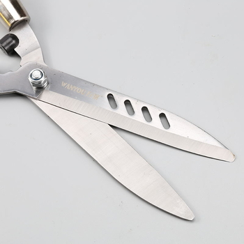 Градински ножици за подрязване с дървена дръжка, въглеродна стомана, отваряне 500, тегло 750, диаметър на подрязване 300