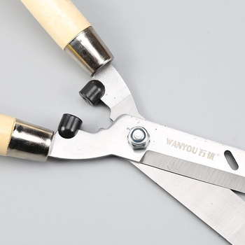 Градински ножици за подрязване с дървена дръжка, въглеродна стомана, отваряне 500, тегло 750, диаметър на подрязване 300