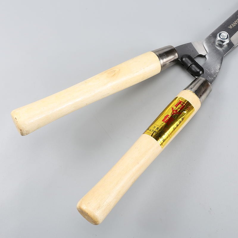 Градински ножици за подрязване с дървена дръжка, въглеродна стомана, отваряне 500, тегло 750, диаметър на подрязване 300