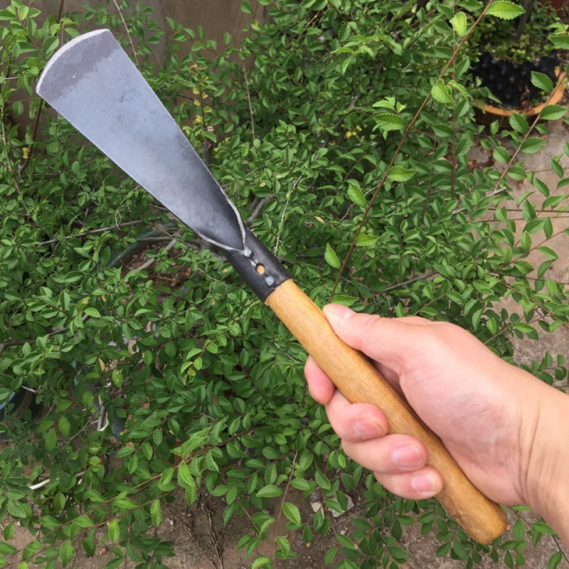 Лопата с дървена дръжка и нож от инструментална стомана; глава 150 g; за градина и засаждане, земеделие