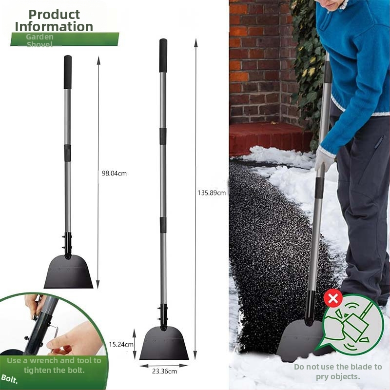 Kertészeti multi-eszköz: tisztító kaparó, jégmentesítő eszköz, gyepszegély-gyomirtó eszköz, kerti lapát