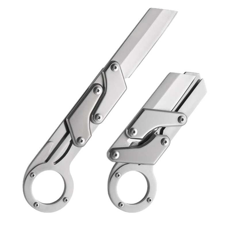 Balkezes professzionális oltókés gyümölcsfákhoz és rózsákhoz, acél penge