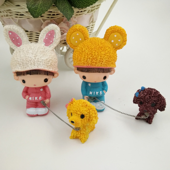 Figurica šteneta od smole - Lijie, crtani stil za DIY mali krajolik (Materijal: smola; Marka: Lijie; Kategorija: Životinje; Pakiranje: kartonska kutija)