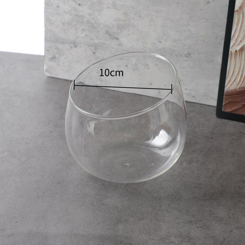 Vază din sticlă pentru micro-peisaj ecologic, din sticlă borosilicat înaltă, pentru birou sau sufragerie