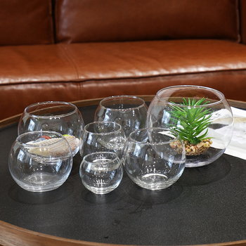 Hidroponinis mikropaišas stiklo buteliuke su permatiniu kamuoliuko akvariumu svetainei (Stiklas; Poliruotas paviršius; IP: Ne)