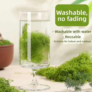 Dirbtinis samanos veja mikro kraštovaizdžio dekoracijai; samanos kilimas ir žalios augalai (Prekės ženklas: Kita; Importas: Ne; Dovana: Ne)