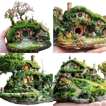 Dirbtinis samanos veja mikro kraštovaizdžio dekoracijai; samanos kilimas ir žalios augalai (Prekės ženklas: Kita; Importas: Ne; Dovana: Ne)