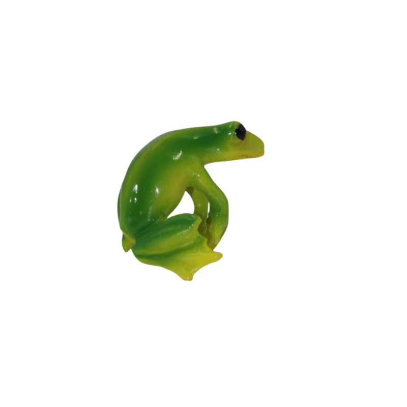 Žabja figurica za vanjsku dekoraciju vrta, moderni minimalistički stil, sintetička smola, Tea Pet, bonsai