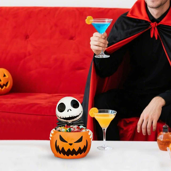 Stolni ukras od smole: Halloween zoo s tikvom, moderan minimalistički stil, pogodna kao osobni dar