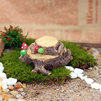 Smolasta miniatura: trup drveta za park klupu – crtani stil, prilagodljivo obrada, obrada smole